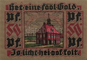 Német Birodalom / Weimari Köztársaság / Leer 1921. 25pf + 50Pf (2x) + 75Pf (2x) + 1M össz. 6 klf db,...