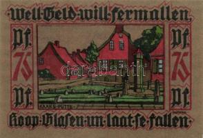 Német Birodalom / Weimari Köztársaság / Leer 1921. 25pf + 50Pf (2x) + 75Pf (2x) + 1M össz. 6 klf db,...