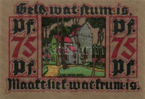 Német Birodalom / Weimari Köztársaság / Leer 1921. 25pf + 50Pf (2x) + 75Pf (2x) + 1M össz. 6 klf db,...