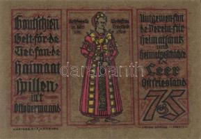 Német Birodalom / Weimari Köztársaság / Leer 1921. 25pf + 50Pf (2x) + 75Pf (2x) + 1M össz. 6 klf db,...