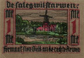 Német Birodalom / Weimari Köztársaság / Leer 1921. 25pf + 50Pf (2x) + 75Pf (2x) + 1M össz. 6 klf db,...