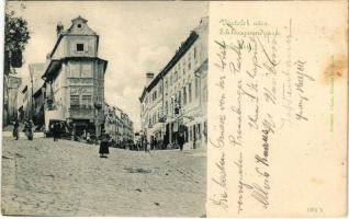 1902 Pozsony, Pressburg, Bratislava; Vártelek utca a zsidó negyedben / Schlossgrundgasse / street in the Jewish district (fl)