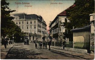 Teplice, Teplitz-Schönau; Deutsches Haus, Kaiserbad / German National House, spa (EK)