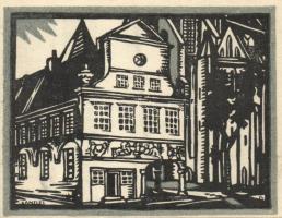 Német Birodalom / Weimari Köztársaság / Lübeck 1921. 50Pf + 75Pf + 1M 3 klf db, teljes sor T:I