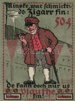 Német Birodalom / Weimari Köztársaság / Vlotho 1921. 10Pf + 25Pf + 50Pf 3 klf db, teljes sor T:I