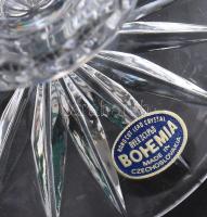 Bohemia kristály gyertyatartó. jelzett, hibátlan d: 10 c, m: 7 cm