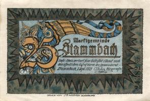 Német Birodalom / Weimari Köztársaság / Stammbach 1921. 25Pf + 50Pf + 75Pf + 99Pf 4 klf db, teljes s...