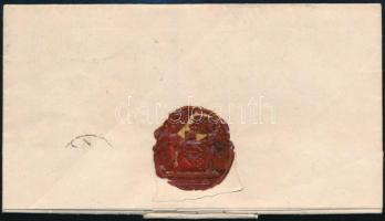 1875 Vágújhely, Jeszenszky Sándor birtokos viaszpecsétes levele