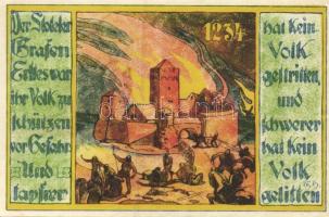 Német Birodalom / Weimari Köztársaság / Stotel 1921. 25Pf (4x) 4 klf db, teljes sor T:I