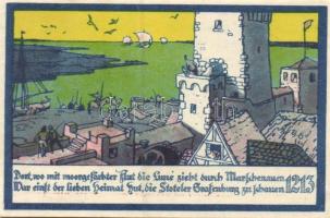 Német Birodalom / Weimari Köztársaság / Stotel 1921. 25Pf (4x) 4 klf db, teljes sor T:I