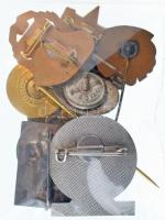 10db-os, nagyrészt külföldi jelvény és kitűző tétel T:AU,XF