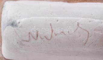 Mihály Béla ikebana, kerámia, jelzett, hibátlan, 18x10 cm