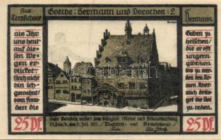 Német Birodalom / Weimari Köztársaság / Pößneck 1921. 25Pf (3x) + 50Pf (3x) + 75Pf (4x) össz. 10 klf...