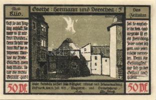 Német Birodalom / Weimari Köztársaság / Pößneck 1921. 25Pf (3x) + 50Pf (3x) + 75Pf (4x) össz. 10 klf...