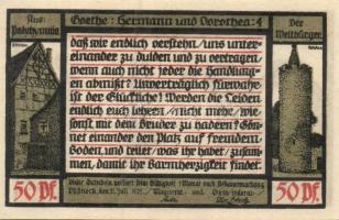 Német Birodalom / Weimari Köztársaság / Pößneck 1921. 25Pf (3x) + 50Pf (3x) + 75Pf (4x) össz. 10 klf...