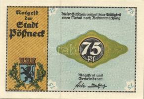 Német Birodalom / Weimari Köztársaság / Pößneck DN 20Pf (3x) + 25Pf (2x) + 75Pf (3x) össz. 10 klf db...