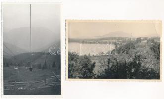 16 db MODERN osztrák város képeslap, csoportképek és fotólap a 1940-es és 50-es évekből / 16 modern ...