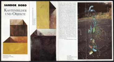 1992 Veit Hoffmann Collagen / Sándor Dóró Objekte. Kiállítási katalógus. Berlin, 1992. Benne prospek...