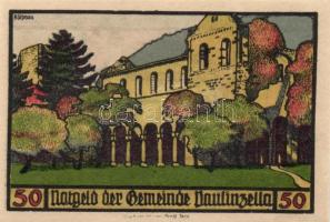 Német Birodalom / Weimari Köztársaság / Paulinzella 1922. 25Pf (2x) + 50Pf (4x) 6 klf db, teljes sor...