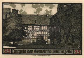 Német Birodalom / Weimari Köztársaság / Paulinzella 1922. 25Pf (2x) + 50Pf (4x) 6 klf db, teljes sor...