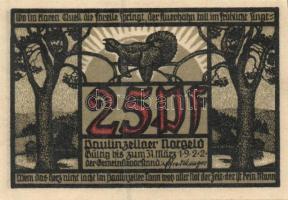 Német Birodalom / Weimari Köztársaság / Paulinzella 1922. 25Pf (2x) + 50Pf (4x) 6 klf db, teljes sor...