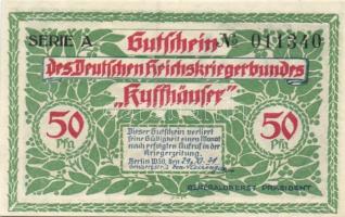 Német Birodalom / Weimari Köztársaság / Berlin Reiskriegerbund Kyffhäuser 1921. 50Pf (6x) 6 klf db, ...