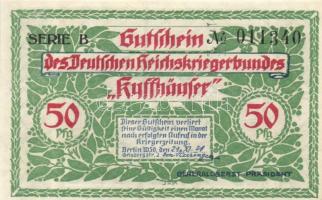 Német Birodalom / Weimari Köztársaság / Berlin Reiskriegerbund Kyffhäuser 1921. 50Pf (6x) 6 klf db, ...