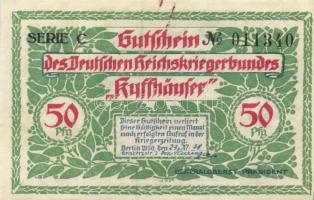 Német Birodalom / Weimari Köztársaság / Berlin Reiskriegerbund Kyffhäuser 1921. 50Pf (6x) 6 klf db, ...