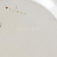 Wedgwood etruria tál Viktória mintás. XIX. sz. Kézzel festett, jelzett, hibátlan d: 32x26 cm