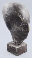 Jelzés nélkül: Modern fej. Gipsz, 27 cm