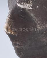 Jelzés nélkül: Modern fej. Gipsz, 27 cm