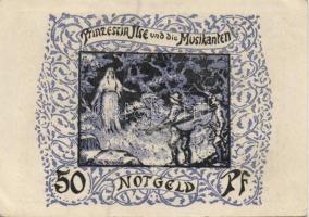 Német Birodalom / Weimari Köztársaság / Frankenhausen 1921. 50Pf (6x) 6 klf db, teljes sor T:I-