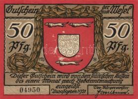 Német Birodalom / Weimari Köztársaság / Wesel 1921. 50Pf (3x) 3 klf db, teljes sor T:I