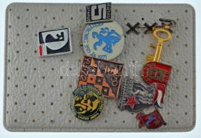 10db-os vegyes magyar és külföldi szocialista jelvény tétel T:AU,XF