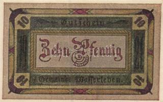 Német Birodalom / Weimari Köztársaság / Wasserleben 1921. 10Pf + 25Pf + 50Pf 3 klf db, teljes sor T:...