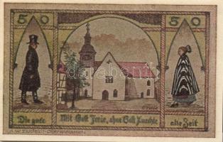 Német Birodalom / Weimari Köztársaság / Wasserleben 1921. 10Pf + 25Pf + 50Pf 3 klf db, teljes sor T:...