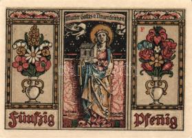 Német Birodalom / Weimari Köztársaság / Freuenbrietzen 1921. 50Pf (6x) 6 klf db, teljes sor T:I