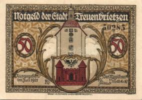 Német Birodalom / Weimari Köztársaság / Freuenbrietzen 1921. 50Pf (6x) 6 klf db, teljes sor T:I