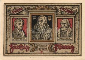 Német Birodalom / Weimari Köztársaság / Freuenbrietzen 1921. 50Pf (6x) 6 klf db, teljes sor T:I