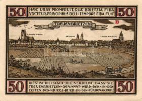 Német Birodalom / Weimari Köztársaság / Freuenbrietzen 1921. 50Pf (6x) 6 klf db, teljes sor T:I