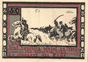 Német Birodalom / Weimari Köztársaság / Ohlau 1921. 50Pf (6x) 6 klf db, teljes sor T:I