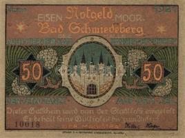 Német Birodalom / Weimari Köztársaság / Schmiedeberg 1921. 50Pf (6x) 6 klf db, teljes sor T:I