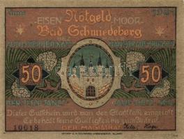 Német Birodalom / Weimari Köztársaság / Schmiedeberg 1921. 50Pf (6x) 6 klf db, teljes sor T:I