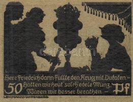 Német Birodalom / Weimari Köztársaság / Schmiedeberg 1921. 50Pf (6x) 6 klf db, teljes sor T:I