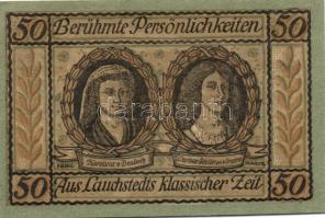 Német Birodalom / Weimari Köztársaság / Lauchstedt 1921. 50Pf (4x) 4 klf db, teljes sor T:I