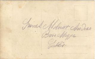 Lekér, Hronovce, Cajakovo; Katonatisztek fegyverrel és kardokkal az akkori Bars megyéből / Military ...