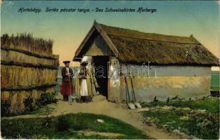 Hortobágy, Sertés pásztor tanya, magyar folklór (EK)