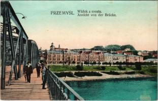 1911 Przemysl, Widok u mostu / Ansicht von der Brücke / view from the bridge