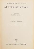 Schweinfurth, Georg: Afrika szívében. Ford.: Halász Gyula. Világjárók - Utazások és kalandok. Bp., é.n. (cca 1927-1928), Franklin-Társulat. Szövegközi és egészoldalas, fekete-fehér illusztrációkkal. Átkötött félvászon-kötésben.