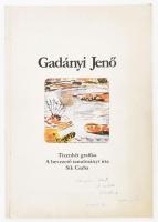 Gadányi Jenő: Tizenhét grafika. Sík Csaba bevezető tanulmányával. A művész lánya, Gadányi Éva által DEDIKÁLT példány! Bp., 1982, Corvina. Kiadói papírkötés, szakadt borítóval, 41x28,5 cm.